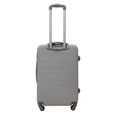 Чемодан средний M ABS-пластик Milano bag 004 66×44×28,5см 75л Серебряный