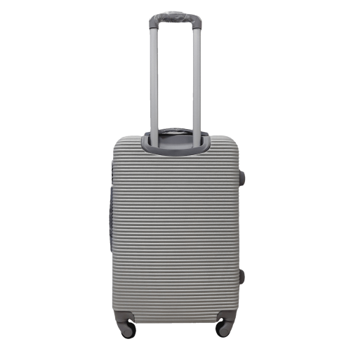 Чемодан средний M ABS-пластик Milano bag 004 66×44×28,5см 75л Серебряный