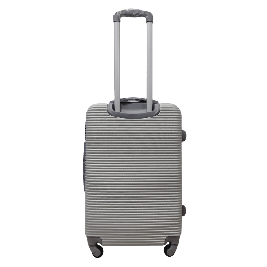 Чемодан средний M ABS-пластик Milano bag 004 66×44×28,5см 75л Серебряный