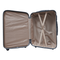 Чемодан средний M ABS-пластик Milano bag 004 66×44×28,5см 75л Серебряный