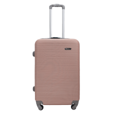 Чемодан средний M ABS-пластик Milano bag 004 66×44×28,5см 75л Розовое золото