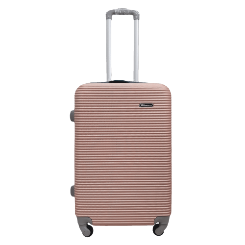 Чемодан средний M ABS-пластик Milano bag 004 66×44×28,5см 75л Розовое золото