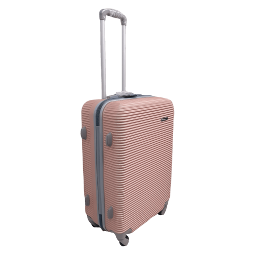 Чемодан средний M ABS-пластик Milano bag 004 66×44×28,5см 75л Розовое золото