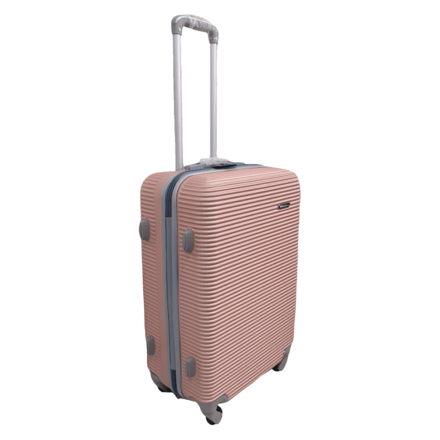 Чемодан средний M ABS-пластик Milano bag 004 66×44×28,5см 75л Розовое золото