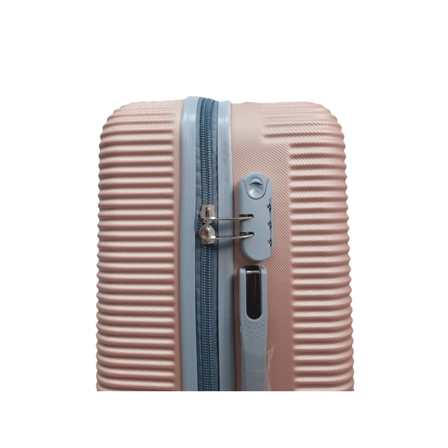 Чемодан средний M ABS-пластик Milano bag 004 66×44×28,5см 75л Розовое золото