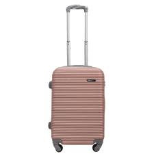 Чемодан маленький S ABS-пластик Milano bag 004 56,5×39×24см 40л Розовое золото