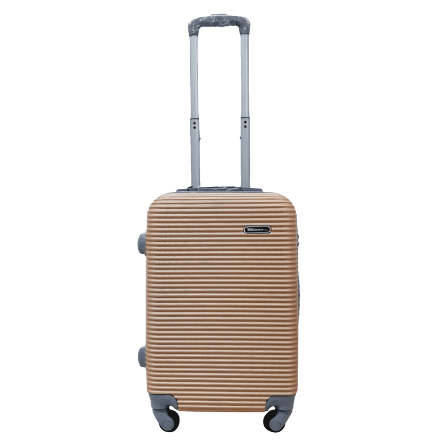 Чемодан маленький S ABS-пластик Milano bag 004 56,5×39×24см 40л Шампань