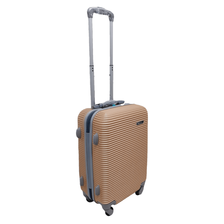 Чемодан маленький S ABS-пластик Milano bag 004 56,5×39×24см 40л Шампань