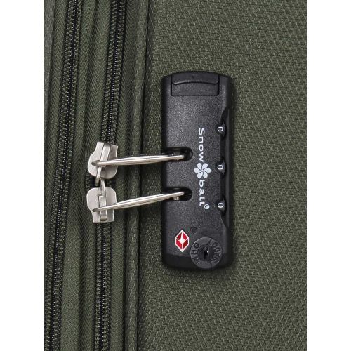 Чемодан большой L тканевый Snowball 22204 80×46×28см 99+18см Хаки