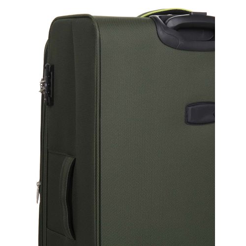 Чемодан большой L тканевый Snowball 22204 80×46×28см 99+18см Хаки