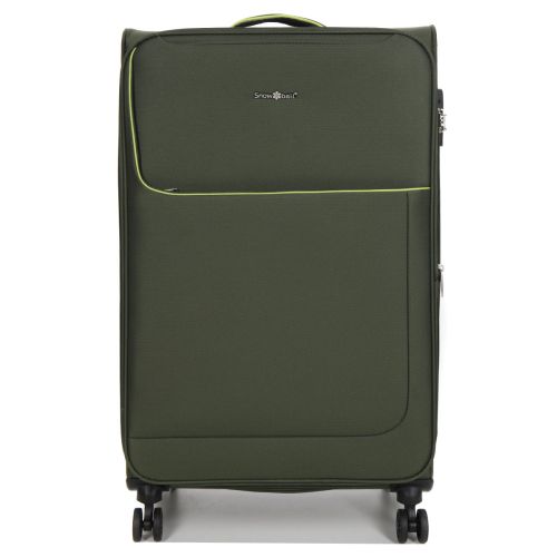 Чемодан большой L тканевый Snowball 22204 80×46×28см 99+18см Хаки