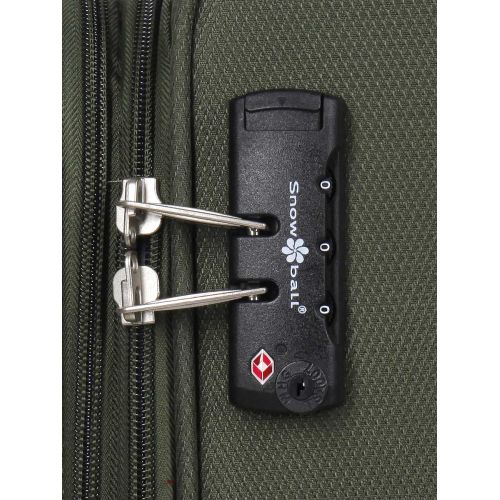 Чемодан средний M тканевый Snowball 22204 69×41×24см 65+13см Хаки