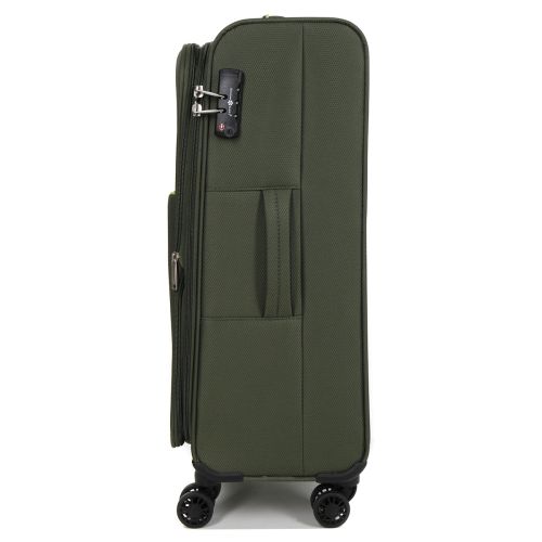 Чемодан средний M тканевый Snowball 22204 69×41×24см 65+13см Хаки