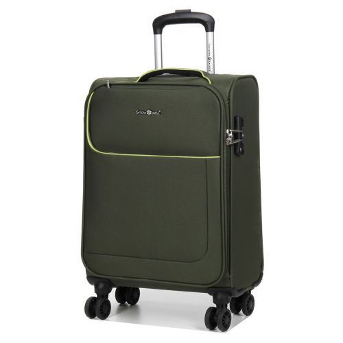 Чемодан маленький S тканевый Snowball 22204 58×36×22см 35+9см Хаки