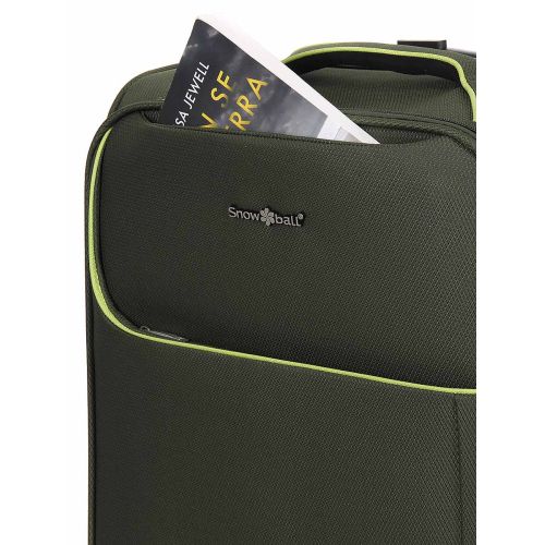 Чемодан маленький S тканевый Snowball 22204 58×36×22см 35+9см Хаки