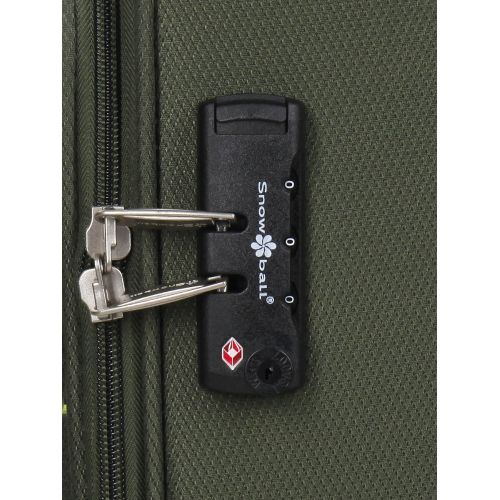 Чемодан маленький S тканевый Snowball 22204 58×36×22см 35+9см Хаки