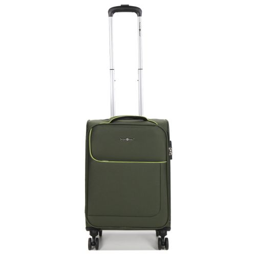 Чемодан маленький S тканевый Snowball 22204 58×36×22см 35+9см Хаки