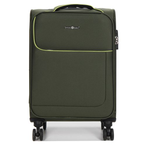 Чемодан маленький S тканевый Snowball 22204 58×36×22см 35+9см Хаки