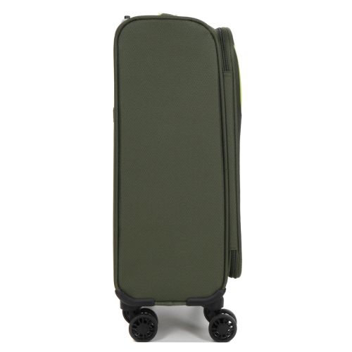 Чемодан маленький S тканевый Snowball 22204 58×36×22см 35+9см Хаки