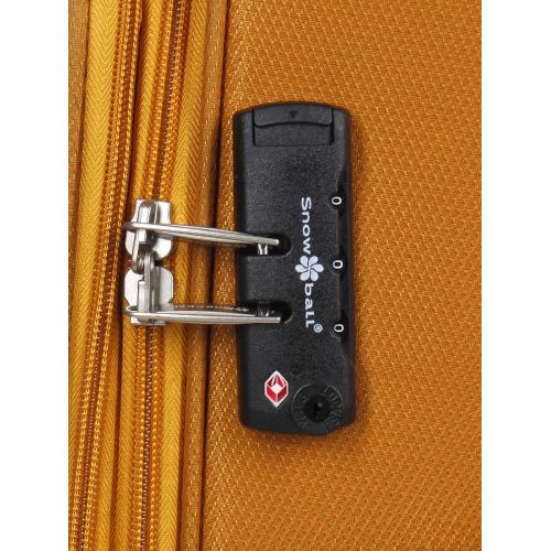 Чемодан большой L тканевый Snowball 22204 80×46×28см 99+18см Оранжевый