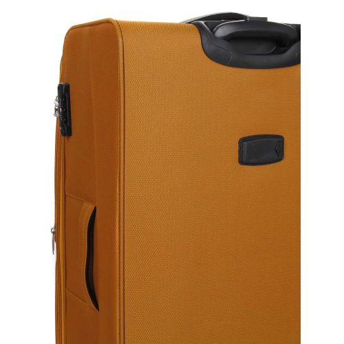 Чемодан большой L тканевый Snowball 22204 80×46×28см 99+18см Оранжевый
