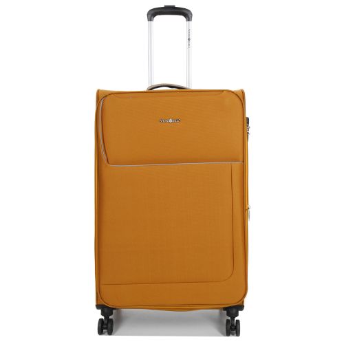 Чемодан большой L тканевый Snowball 22204 80×46×28см 99+18см Оранжевый