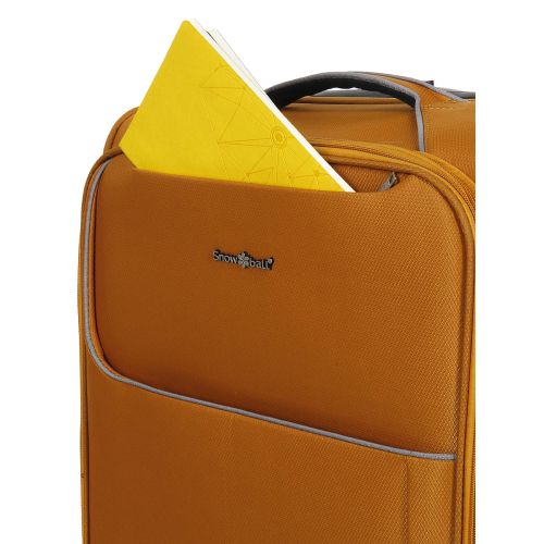 Чемодан средний M тканевый Snowball 22204 69×41×24см 65+13см Оранжевый