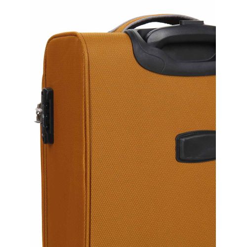 Чемодан маленький S тканевый Snowball 22204 58×36×22см 35+9см Оранжевый