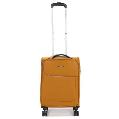 Чемодан маленький S тканевый Snowball 22204 58×36×22см 35+9см Оранжевый