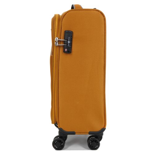 Чемодан маленький S тканевый Snowball 22204 58×36×22см 35+9см Оранжевый