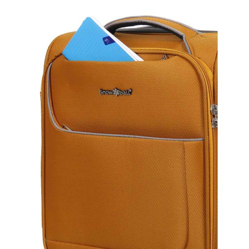 Чемодан мини XS тканевый Snowball 22204 46×33×18см 28+7см Оранжевый