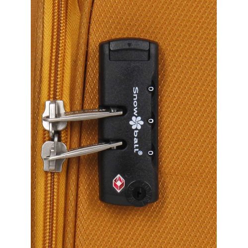 Чемодан мини XS тканевый Snowball 22204 46×33×18см 28+7см Оранжевый