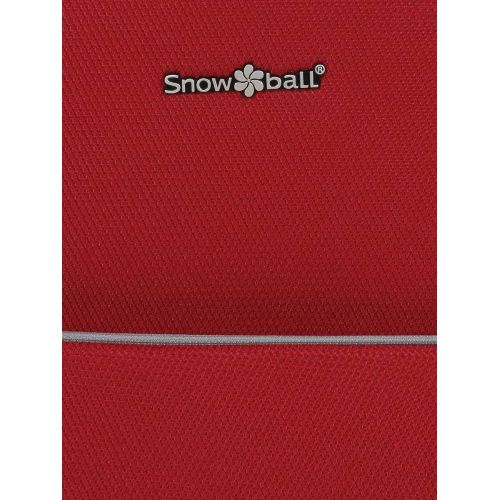 Чемодан маленький S тканевый Snowball 22204 58×36×22см 35+9см Красный