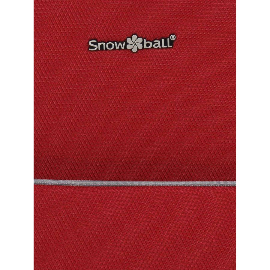 Чемодан маленький S тканевый Snowball 22204 58×36×22см 35+9см Красный