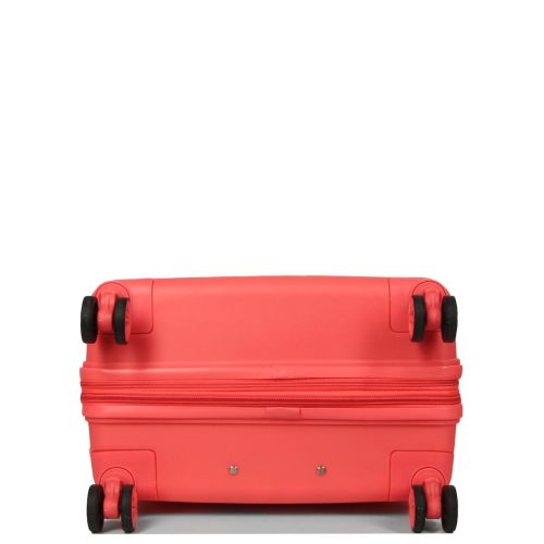 Чемодан средний M полипропилен Snowball 21204 67×47×27см 66+13л Коралловый