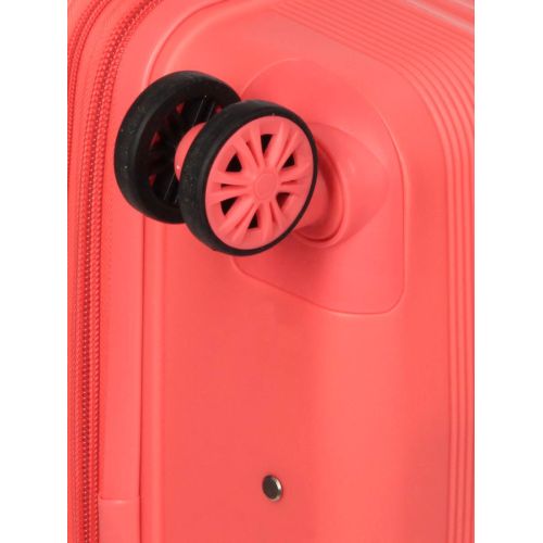 Чемодан средний M полипропилен Snowball 21204 67×47×27см 66+13л Коралловый