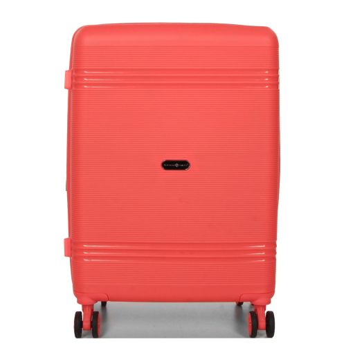Чемодан средний M полипропилен Snowball 21204 67×47×27см 66+13л Коралловый