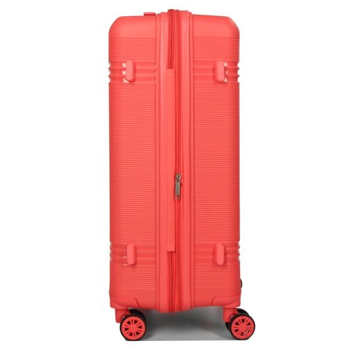 Чемодан средний M полипропилен Snowball 21204 67×47×27см 66+13л Коралловый