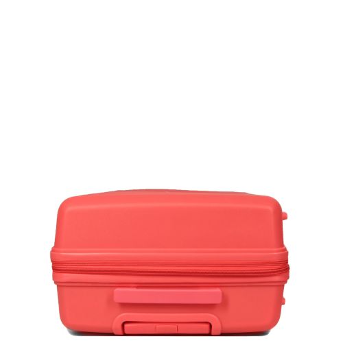 Чемодан средний M полипропилен Snowball 21204 67×47×27см 66+13л Коралловый