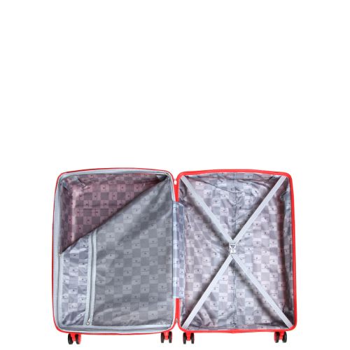 Чемодан большой L полипропилен Snowball 21204 76,5×53×31см 99+18л Красный