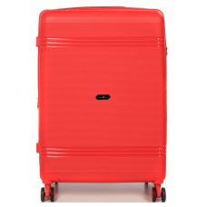 Чемодан большой L полипропилен Snowball 21204 76,5×53×31см 99+18л Красный 