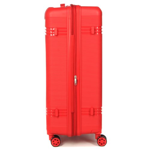 Чемодан большой L полипропилен Snowball 21204 76,5×53×31см 99+18л Красный