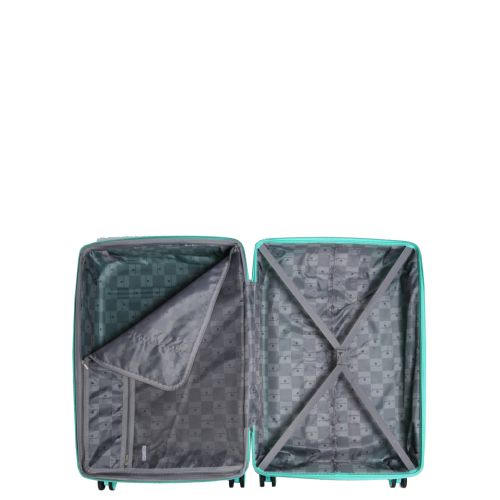 Чемодан большой L полипропилен Snowball 21204 76,5×53×31см 99+18л Мятный