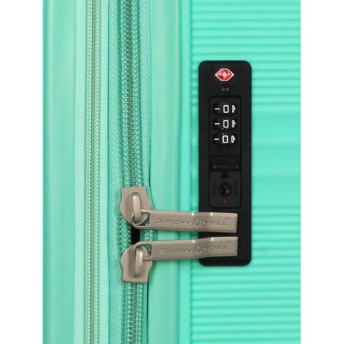 Чемодан большой L полипропилен Snowball 21204 76,5×53×31см 99+18л Мятный