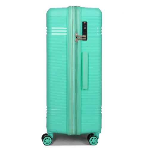 Чемодан большой L полипропилен Snowball 21204 76,5×53×31см 99+18л Мятный