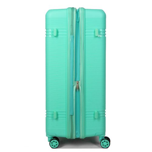 Чемодан большой L полипропилен Snowball 21204 76,5×53×31см 99+18л Мятный