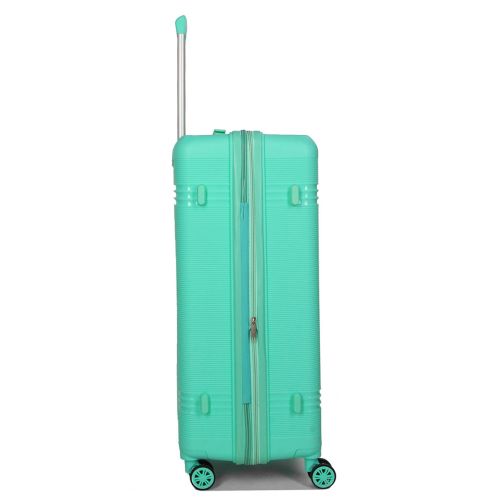 Чемодан большой L полипропилен Snowball 21204 76,5×53×31см 99+18л Мятный