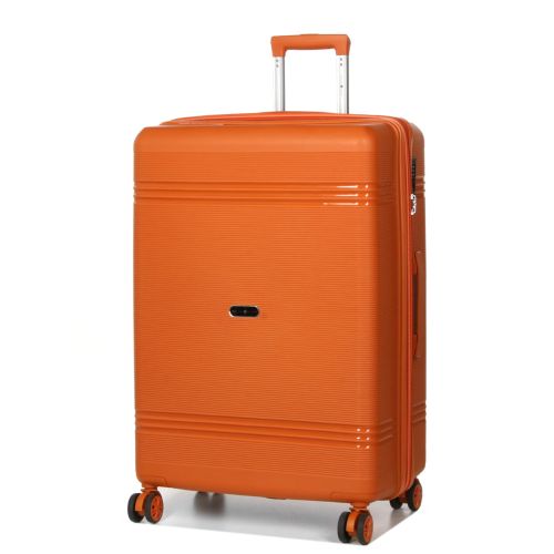 Чемодан большой L полипропилен Snowball 21204 76,5×53×31см 99+18л Оранжевый