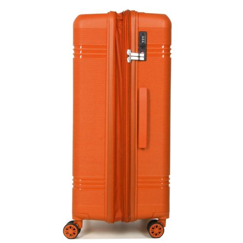 Чемодан большой L полипропилен Snowball 21204 76,5×53×31см 99+18л Оранжевый