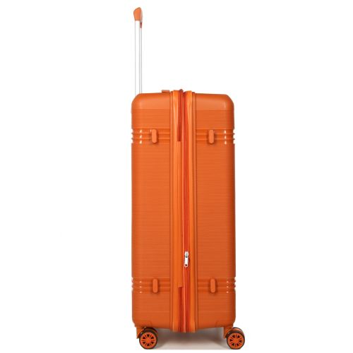 Чемодан большой L полипропилен Snowball 21204 76,5×53×31см 99+18л Оранжевый